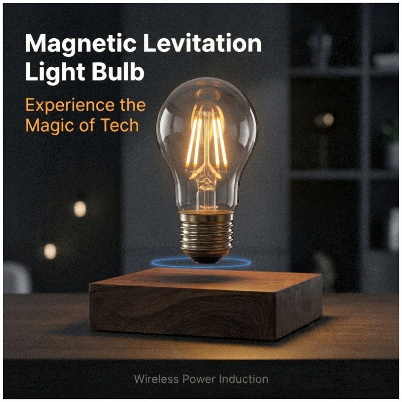 Office Tech Desk - Magnetic Levitating Floating Wireless LED Light