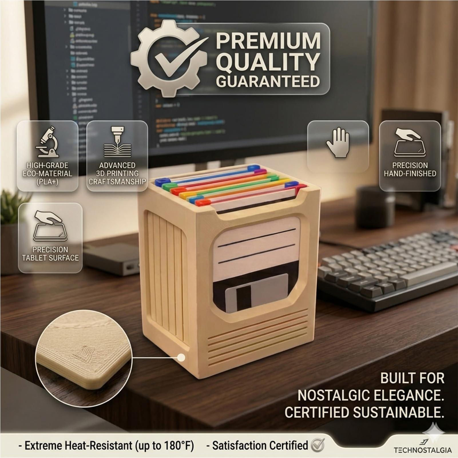Office Tech Desk - Retro Tech Coaster Holder Set Retro