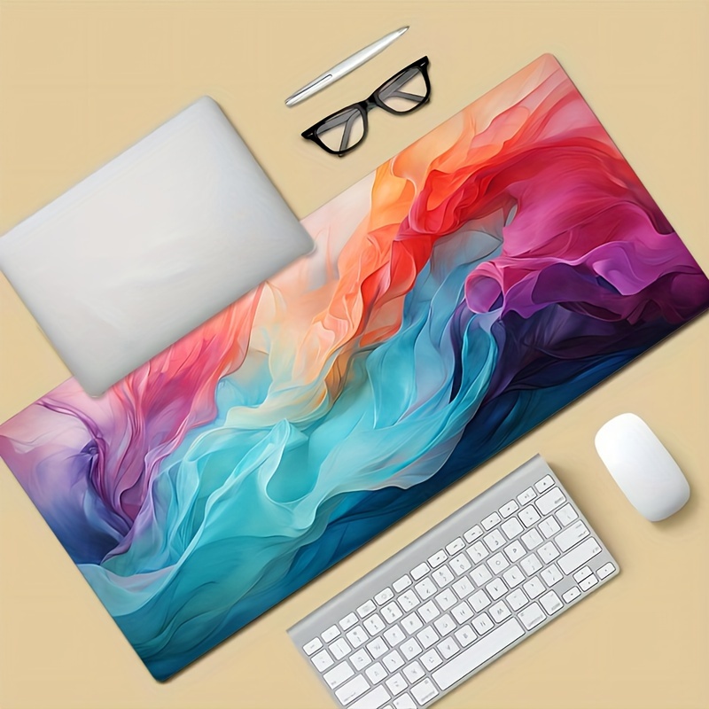 Large Abstract Color Mouse Pad - Office Tech Desk ulasan dan harga