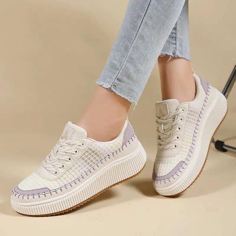Brown Shoes Woman Flats Autumn - Office Tech Set Up ulasan dan harga