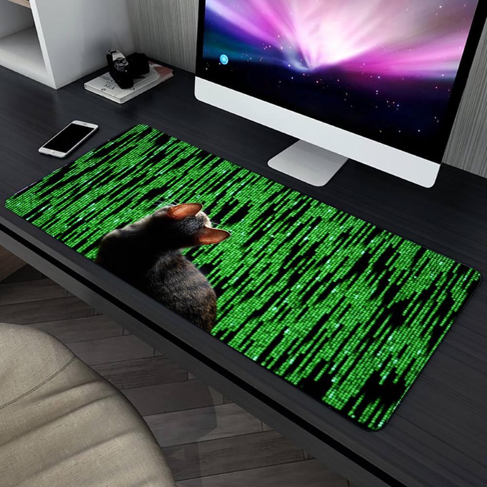 Tech Matrix Code Cat Art large - Office Tech Desk ulasan dan harga