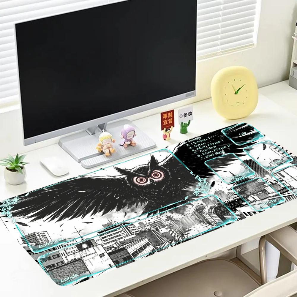 City dark beast playmat cyan t - Office Tech Desk ulasan dan harga