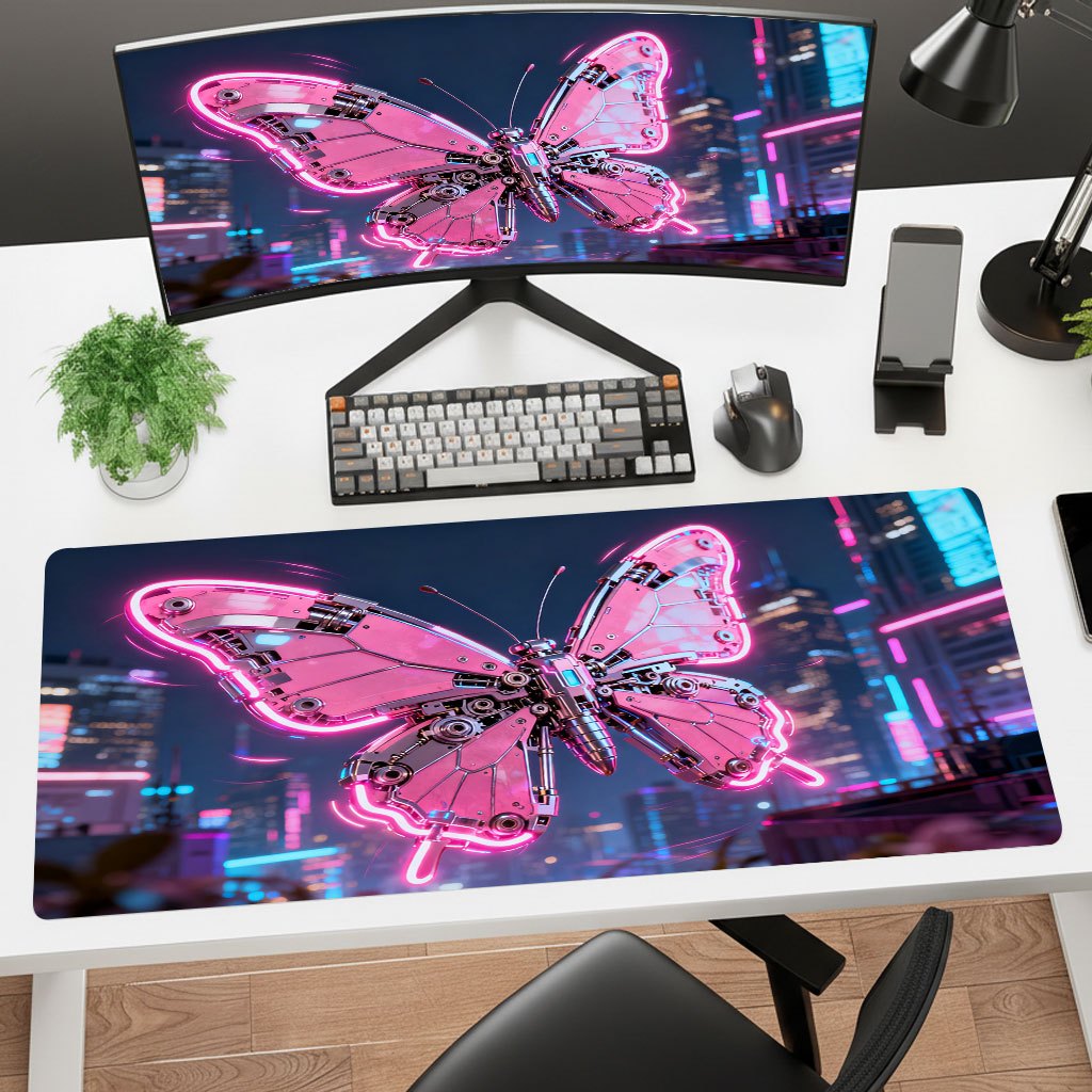Brand Pink Tech Iron Art Mouse - Office Tech Desk ulasan dan harga