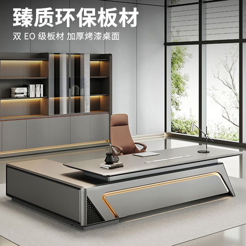 Painted boss table, desk, tech - Office Management Technology ulasan dan harga