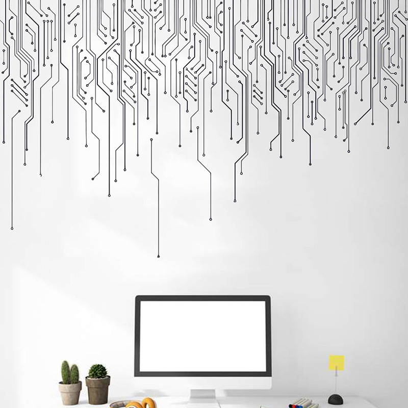Computer IT Decor,Circuit Boar - Office Hi Tech ulasan dan harga